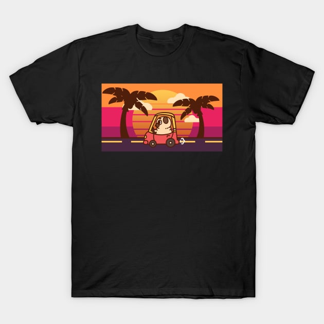 Cruisin' T-Shirt by Puglie Pug 